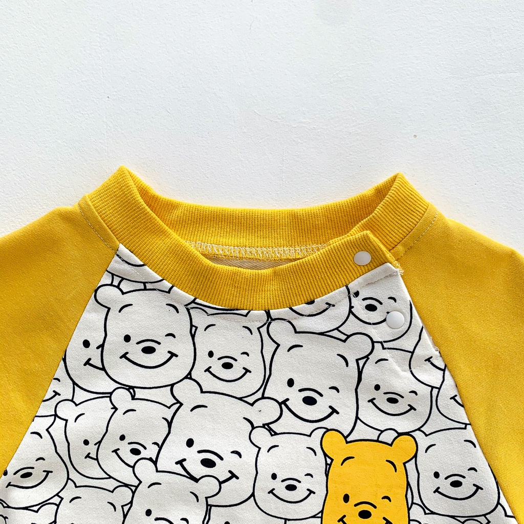 Baby Romper Cute Winnie The Pooh Long Sleeve Baby Jumpsuit Infant Bodysuit Newborn Clothes