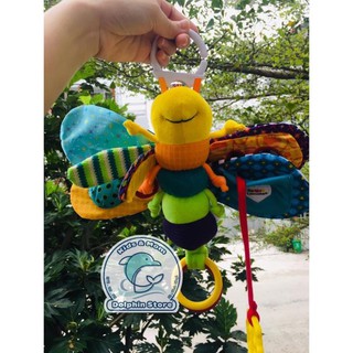 Đồ Chơi An Toàn Thú Bông Đom Đóm Cho Phát Triển đa Giác Quan cho bé- Nhồi Bông Treo Nôi Cũi Xe Đẩy Lamaze by TOMY