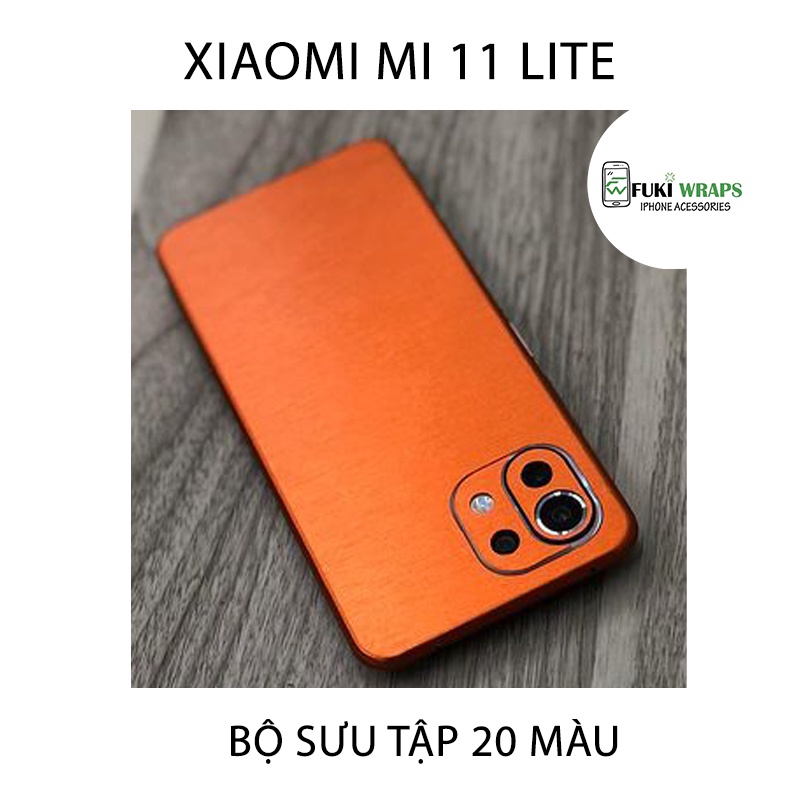 [38 Màu] Tấm Dán Skin Mặt Sau Full Viền Dành Cho Xiaomi Mi 11 Lite 5G  FukiShop