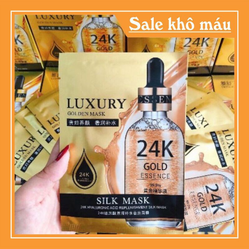 Hộp 10 mặt nạ lụa 24k Silk 24k