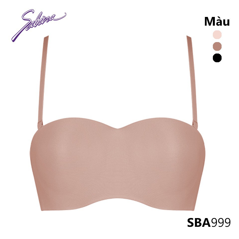 Áo Lót Cúp Ngang Mút Dày Siêu Nâng Ngực Màu Trơn Kèm Dây Trong Doomm Body Bra By Sabina SBA999