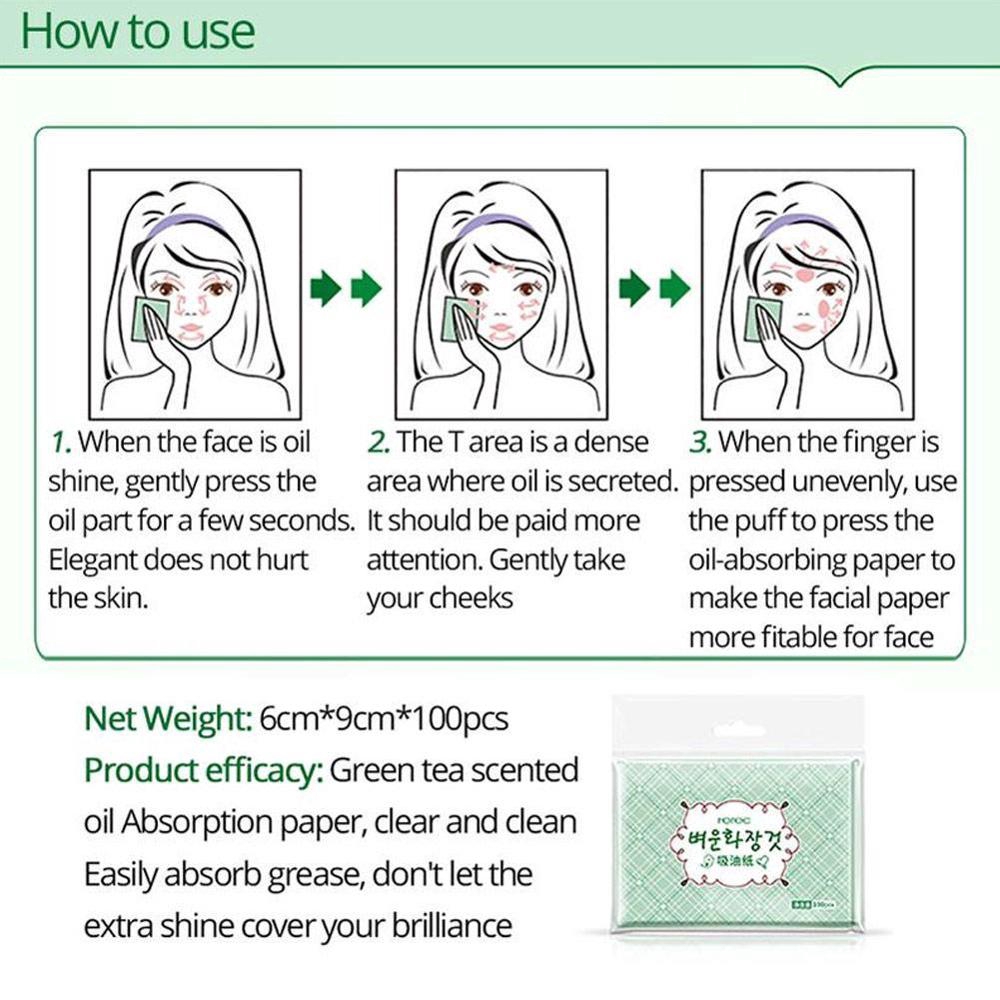 Set 100 giấy thấm dầu kiềm dầu làm sạch da mặt | WebRaoVat - webraovat.net.vn