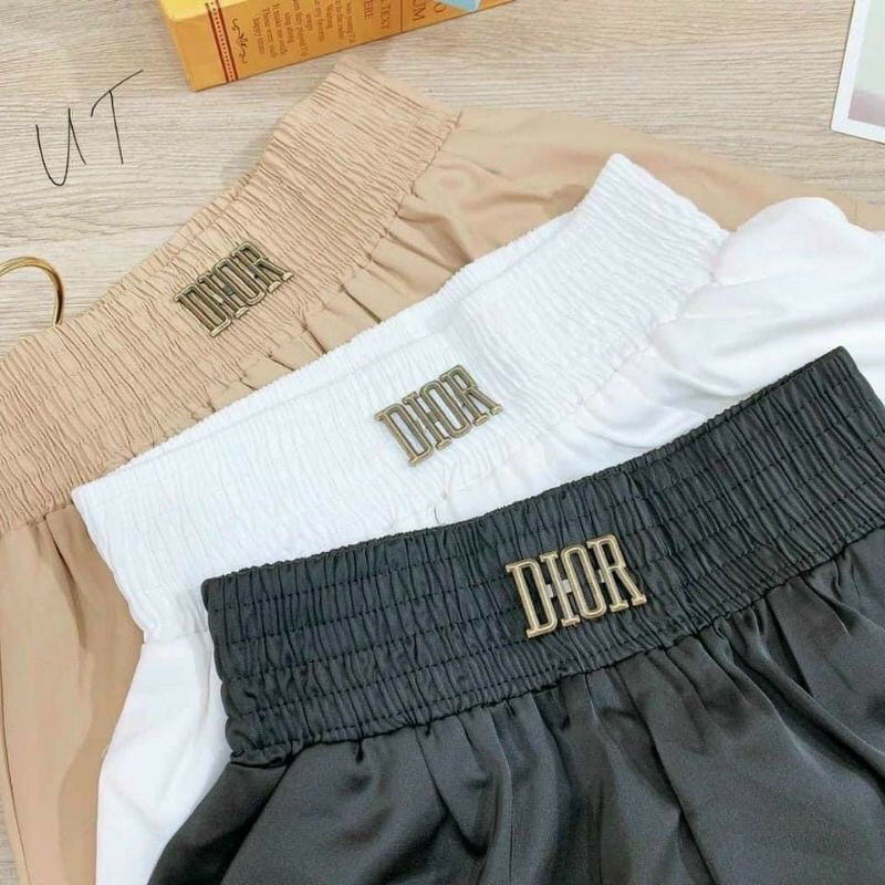 Quần shorts nữ, quần shorts lụa cạp chun, quần đùi nữ ngắn