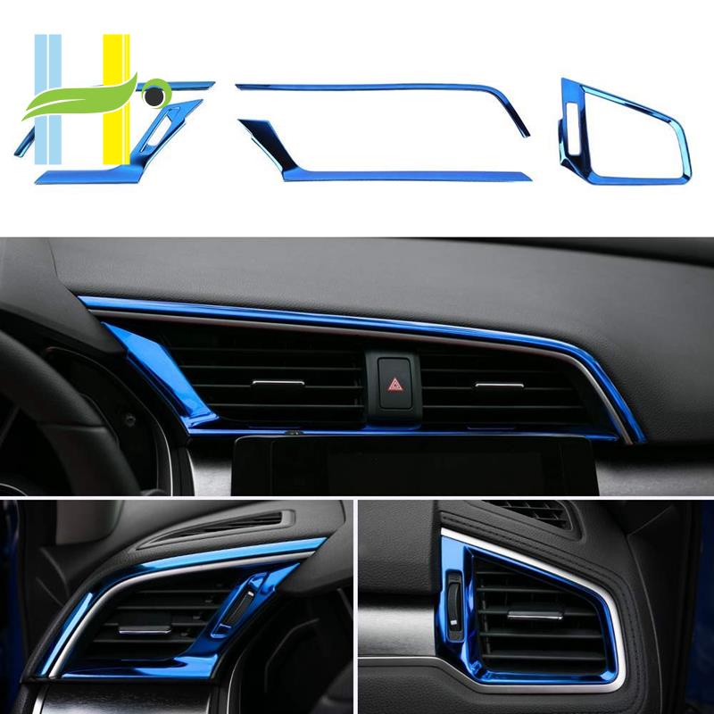 Ốp Viền Lỗ Thông Gió Xe Hơi 10th Gen Honda Civic 2019-2016