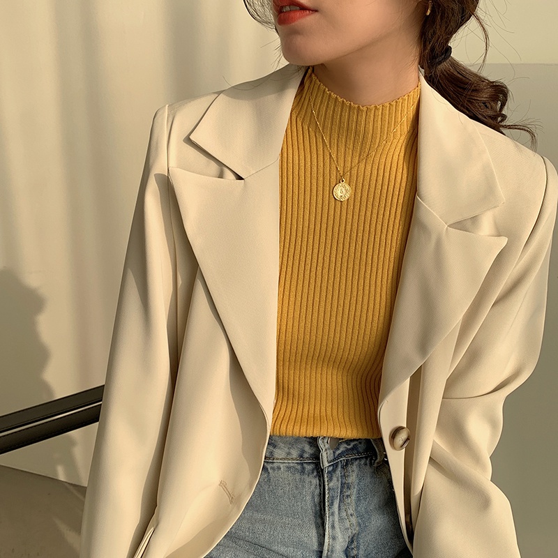 Áo dệt kim không tay phong cách retro Hong Kong cho nữ