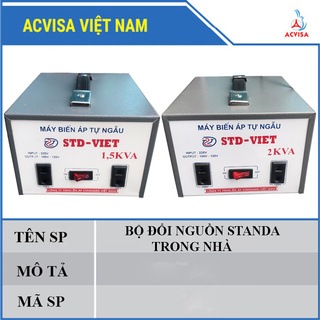 Máy Biến Áp Tự Ngẫu - Bộ Đổi Nguồn Standa Trong Nhà Loại 1.5 KVA - 2.0 KVA