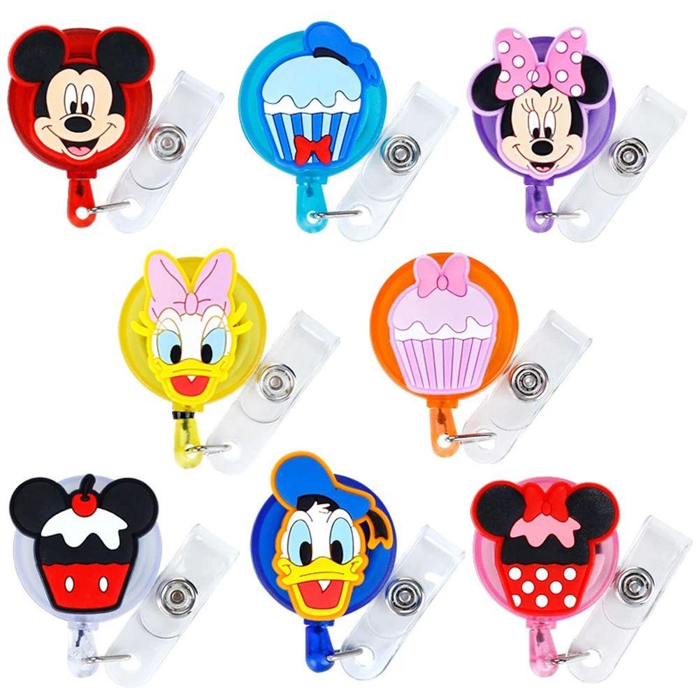 Giá Đỡ Thẻ Tên Bằng Silicon Hình Mickey Minnie Có Thể Thu Gọn Tiện Dụng