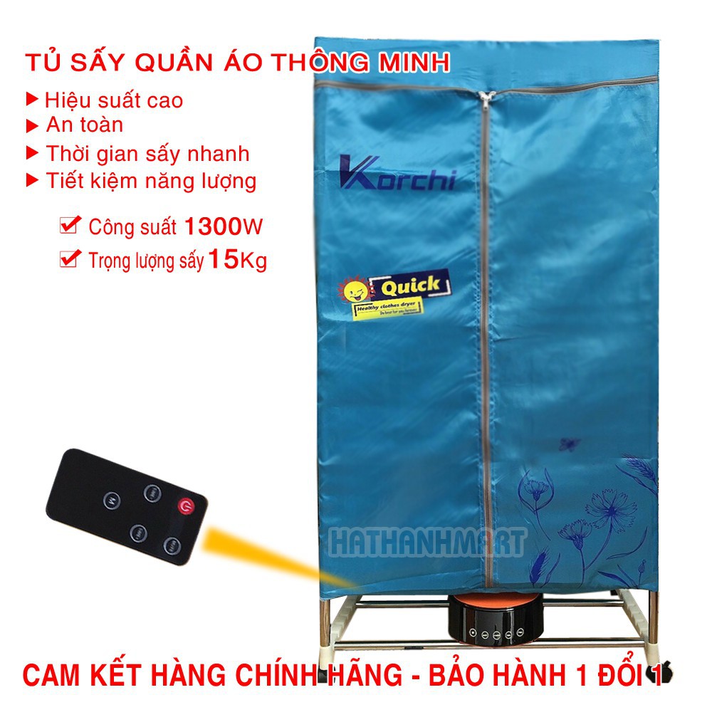 Tủ Sấy Quần Áo Korchi - BH 12 Tháng - Có Điều Khiển