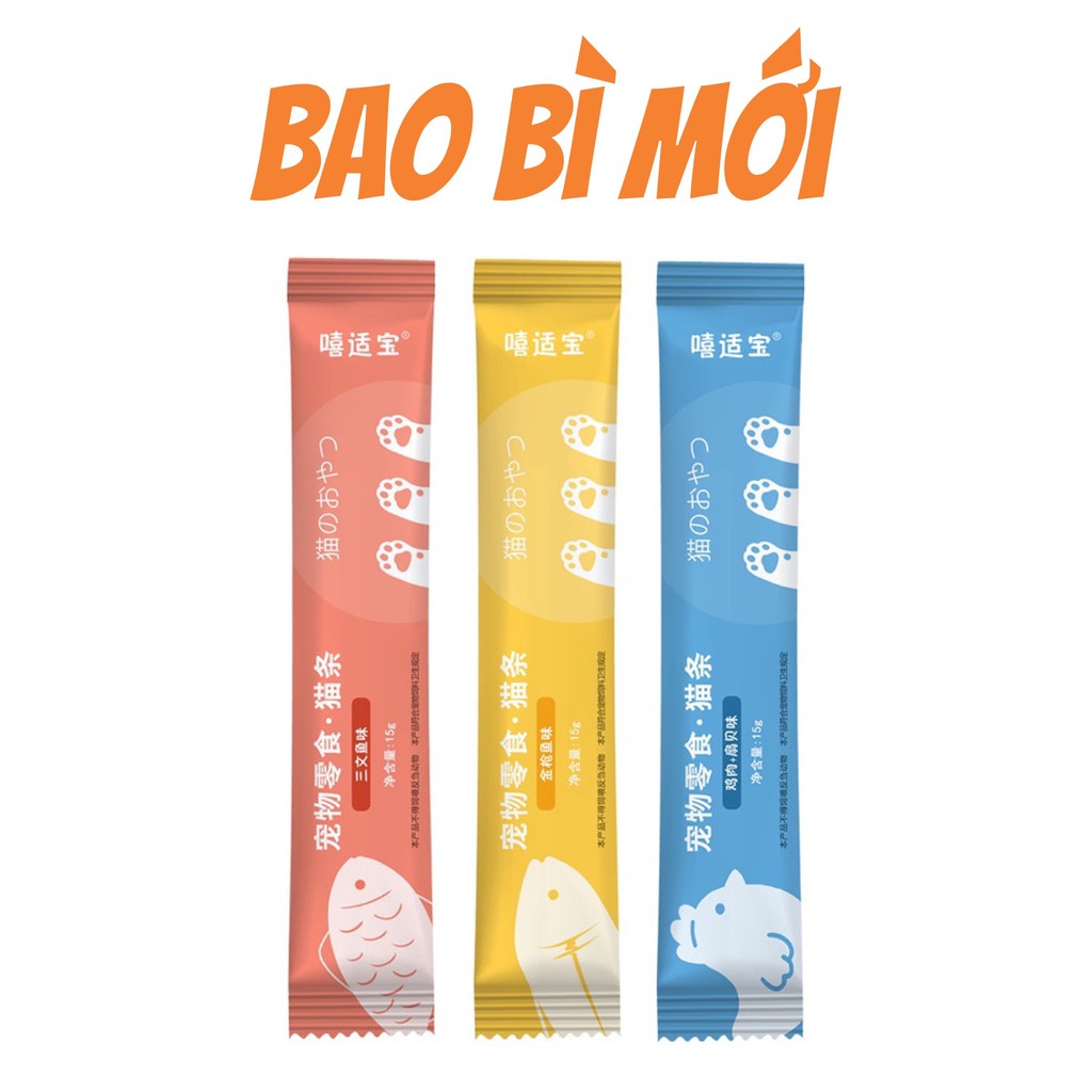 [HÀ NỘI] 1 thanh Pate Cat food cho mèo Súp thưởng mèo thức ăn cho mèo dạng sốt