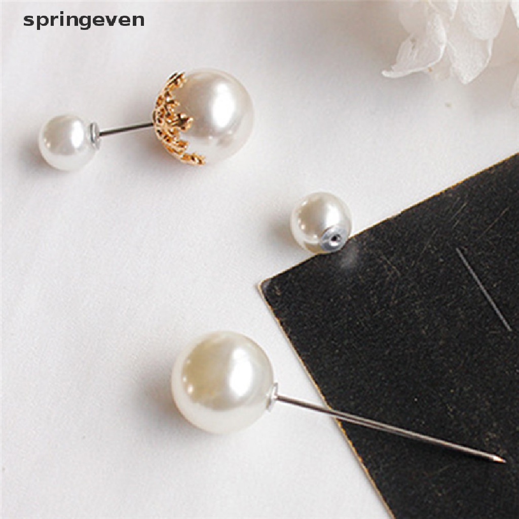 springeven Big Pearl Brooch Bouquet Pin Sweater Shawl Buckle Wedding Bridal Jewelry RFT