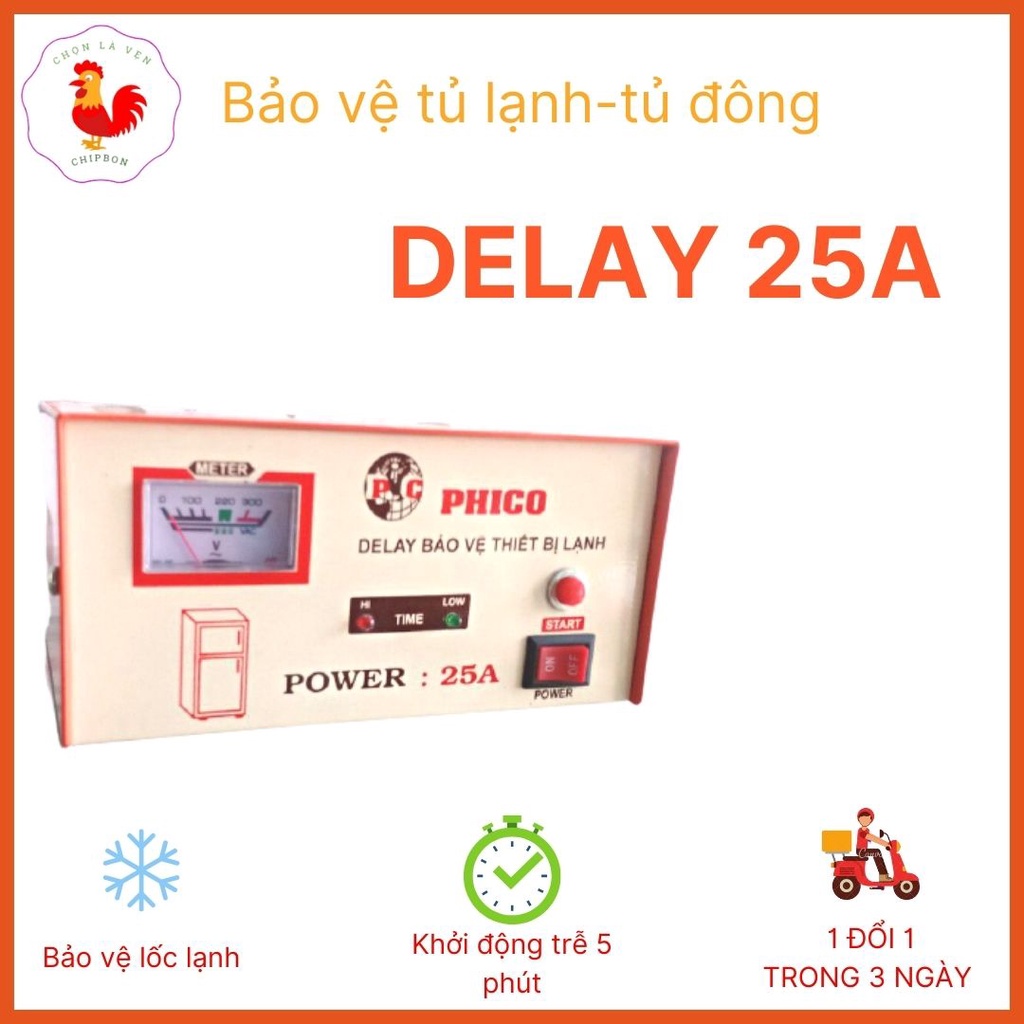 Thiết bị bảo vệ tủ lạnh Delay 25A cho tủ lạnh mini, tủ lạnh cao cấp