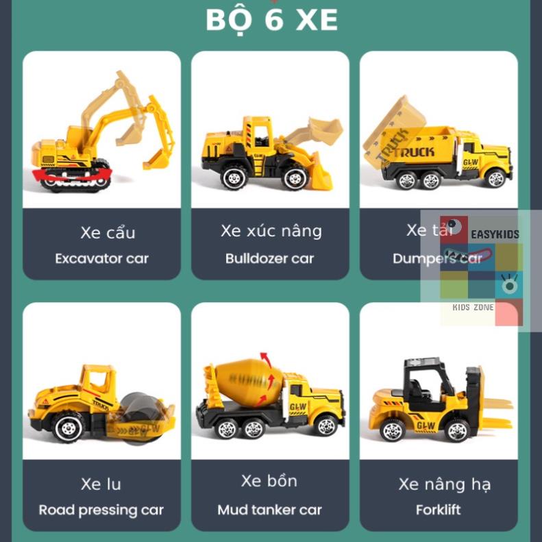 Đồ chơi xe, Bộ mô hình đồ chơi xe kỹ thuật hợp kim nhiều chi tiết như thật có đèn nhạc