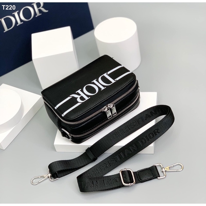 Túi chéo Dior cao cấp có box - Túi chéo da nam đỉnh cao