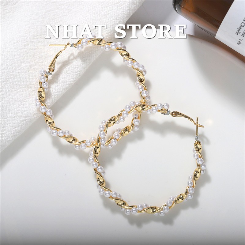 Khuyên tai bông tai nữ Nhat Store (Earrings and earrings for women Nhat Store)
