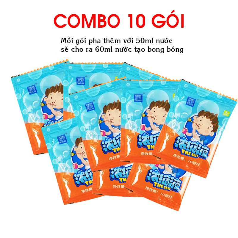 Nước Pha Bong Bóng Xà Phòng, Gói Xà Phòng Dành Cho Đồ Chơi Thổi Bong Bóng Giá Rẻ