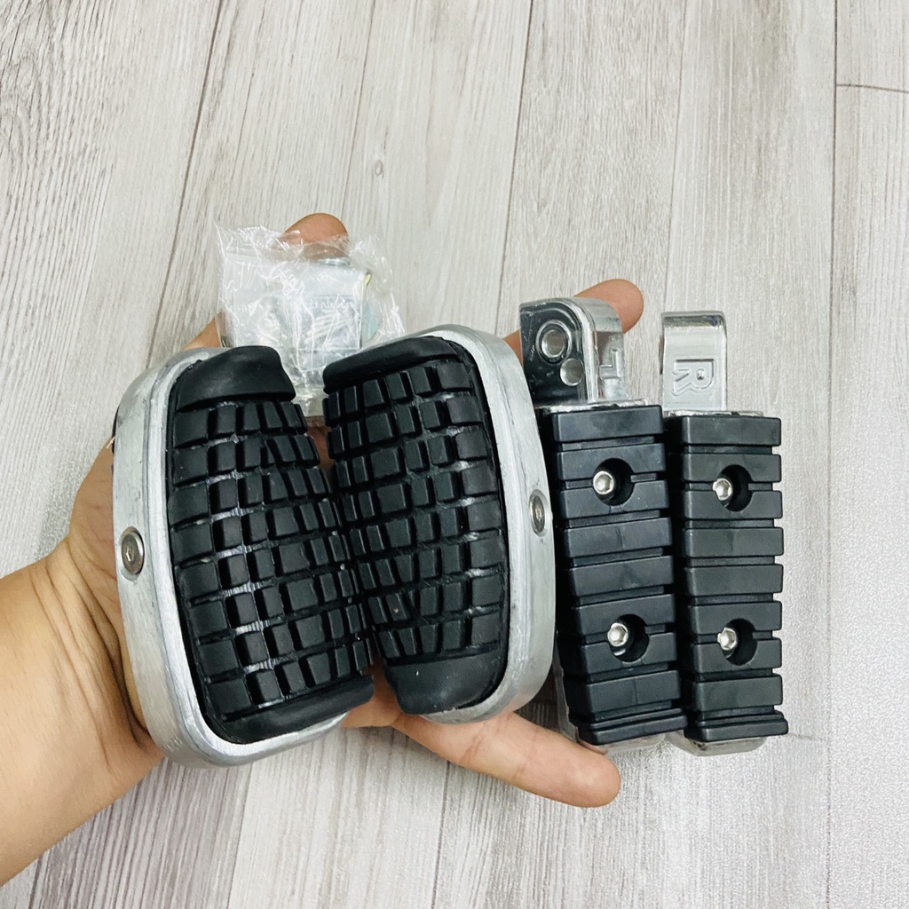 COMBO CẶP GÁC CHÂN TRƯỚC KIỂU CUB VÀ CẶP GÁC CHÂN SAU ĐỘC ĐÁO GẮN CÁC DÒNG XE SỐ