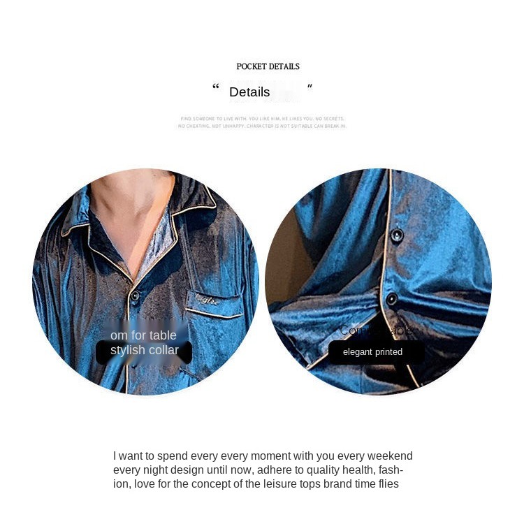 Bộ đồ ngủ pijama vải nhung mặc mùa thu đông ấm áp hợp thời trang cho cặp đôi | BigBuy360 - bigbuy360.vn