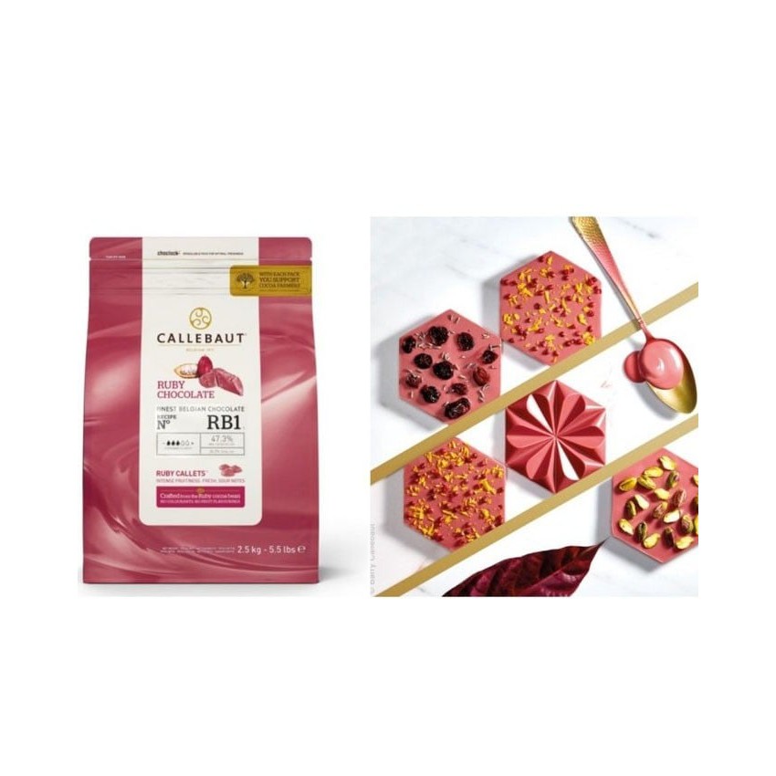 Socola Ruby CALLEBAUT 100gr &amp; 200gr