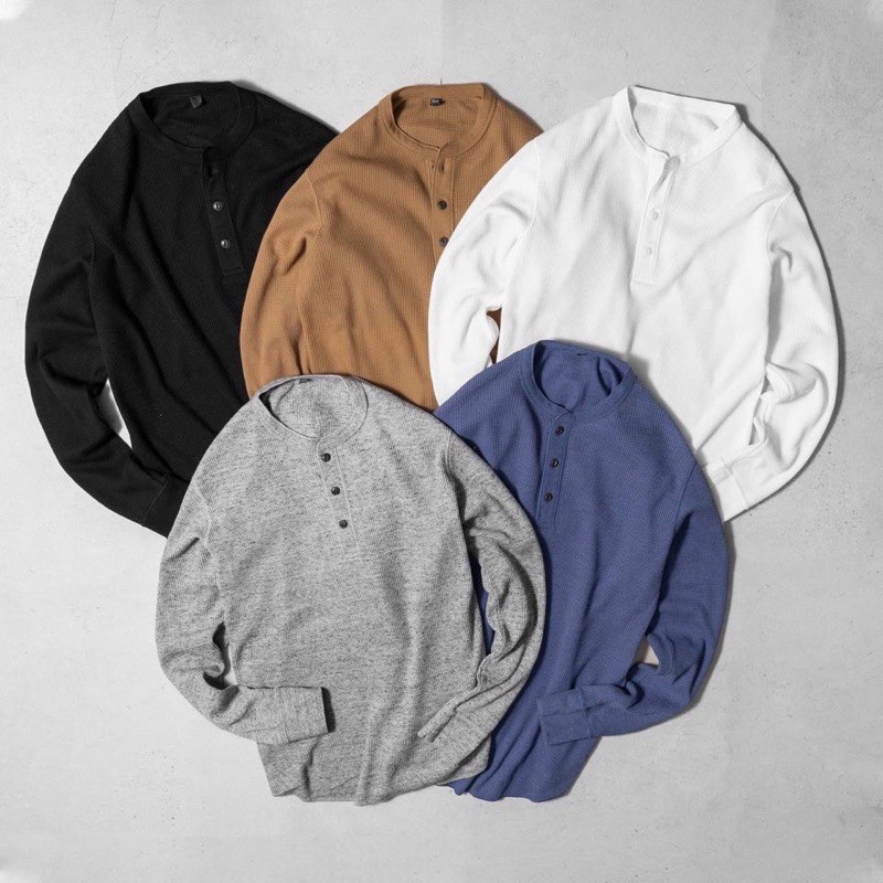 Thun waffle uni qlo size Xs s m L xL