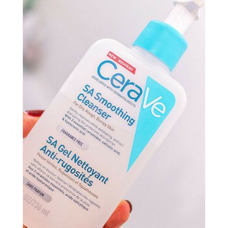 Sữa rửa mặt Cerave SA Smoothing Cleanser 236ml bản Pháp