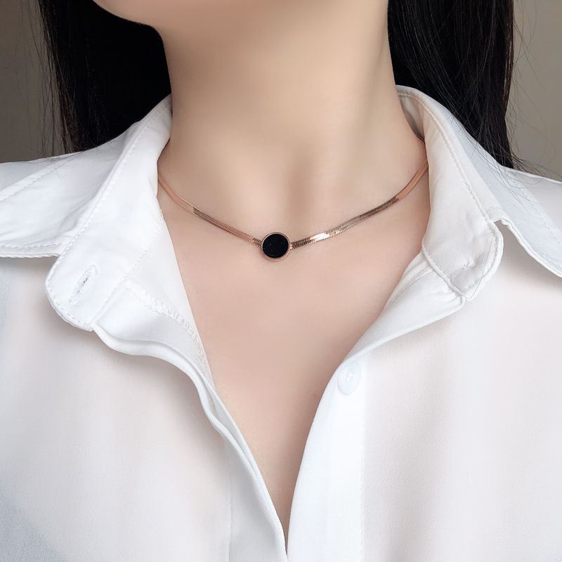 Dây chuyền thép titan không phai màu phong cách nhật hàn cá tính dành cho nữ