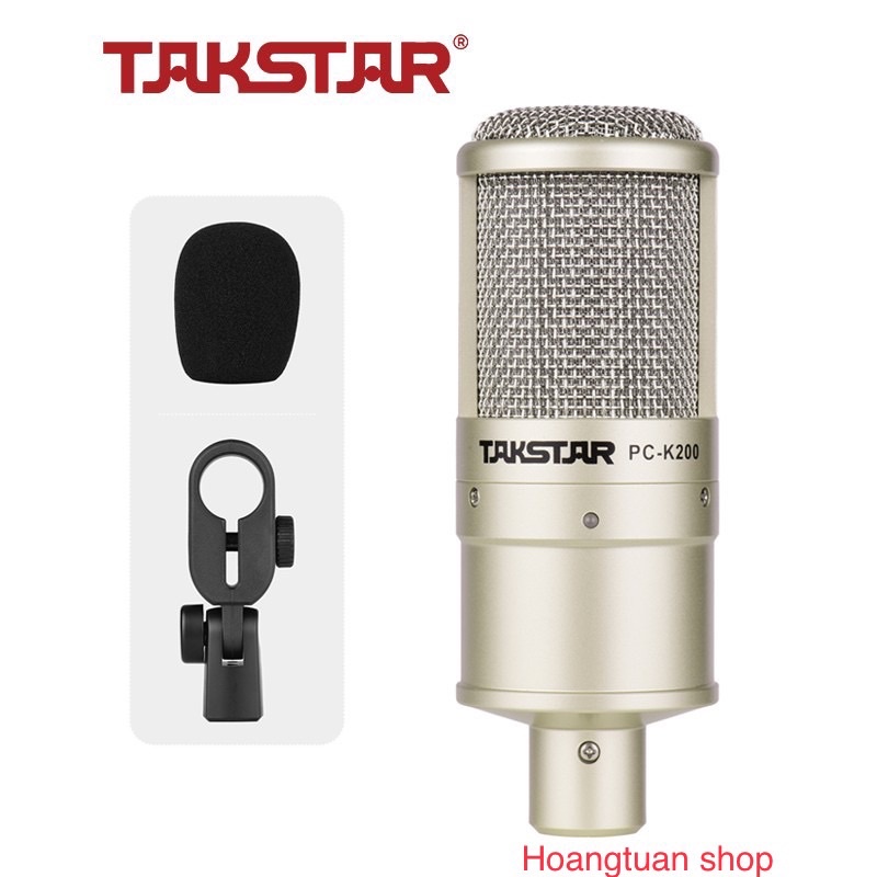 [Mã ELHACE giảm 4% đơn 300K] Mic thu âm livestream Takstar PC-K200 kèm chân đỡ.