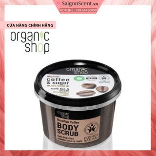 Tẩy tế bào chết cơ thể Organic Shop Organic Coffee & Sugar Body Scrub (250mL)