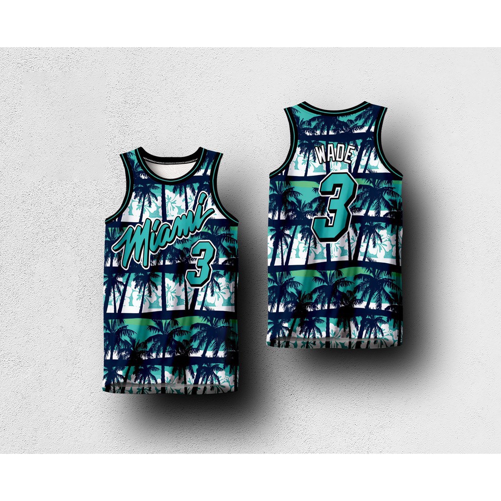Miami HEAT SUMMER WADE HG Khái Niệm JERSEY