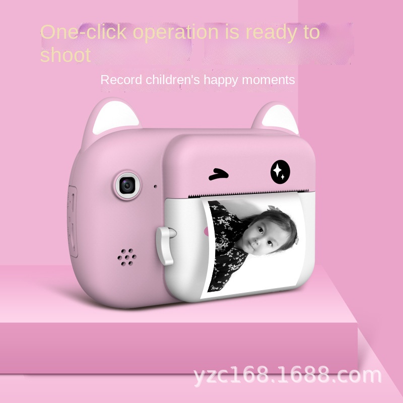 ✨Cổ Phiếu Sẵn Sàng✨ Máy Ảnh Kỹ Thuật Số Polaroid Kỹ Thuật Số Mini In Ảnh HD Dành Cho Trẻ Em P1 WiFi