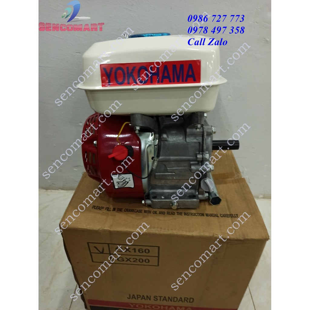 Động cơ xăng 5,5HP YOKOHAMA GX160 lắp cho xuồng máy bơm nước