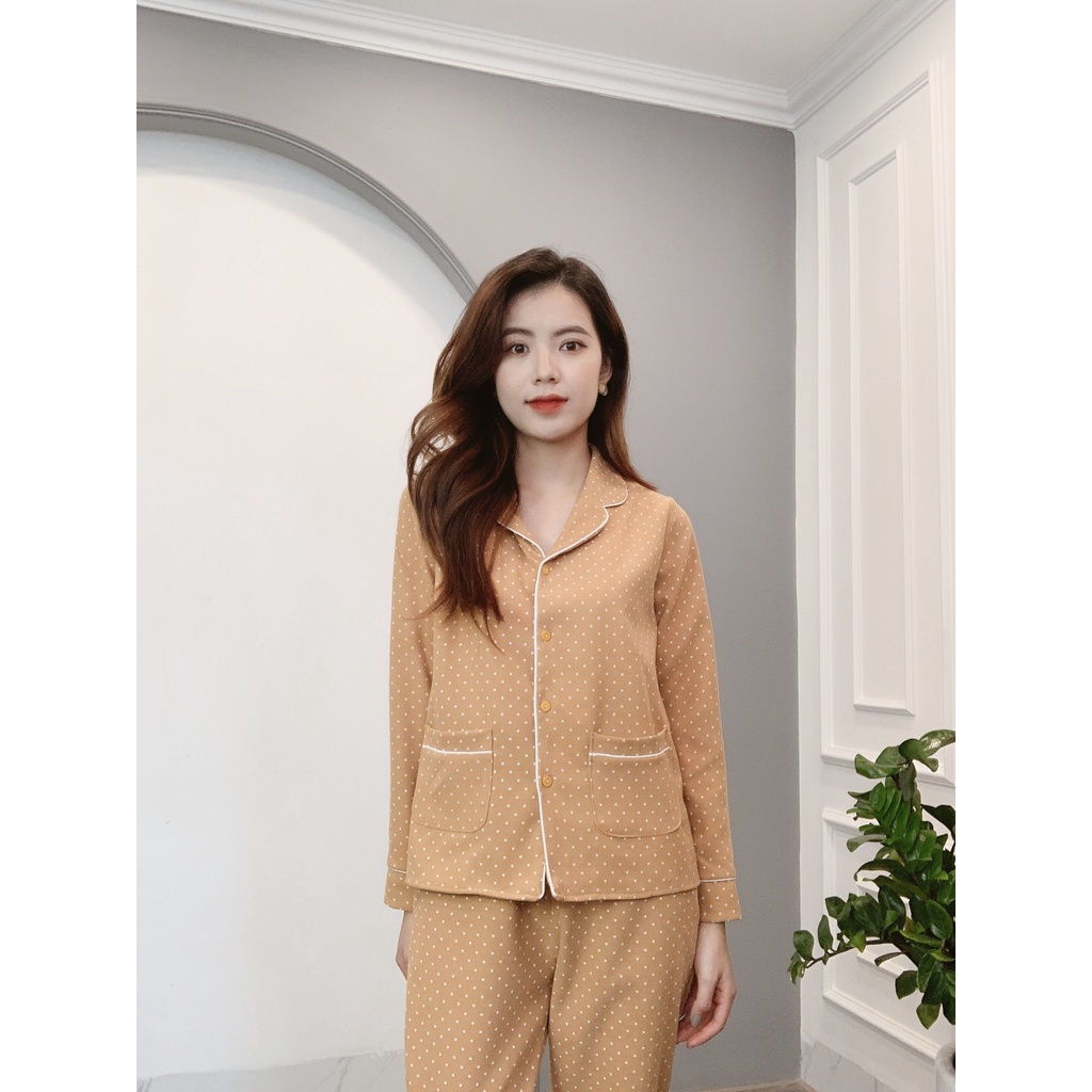 Bộ Pijama Nhung Tăm Chấm Bi Cao Cấp Min House | BigBuy360 - bigbuy360.vn