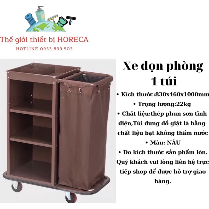 XE ĐẨY DỌN PHÒNG 1 TÚI