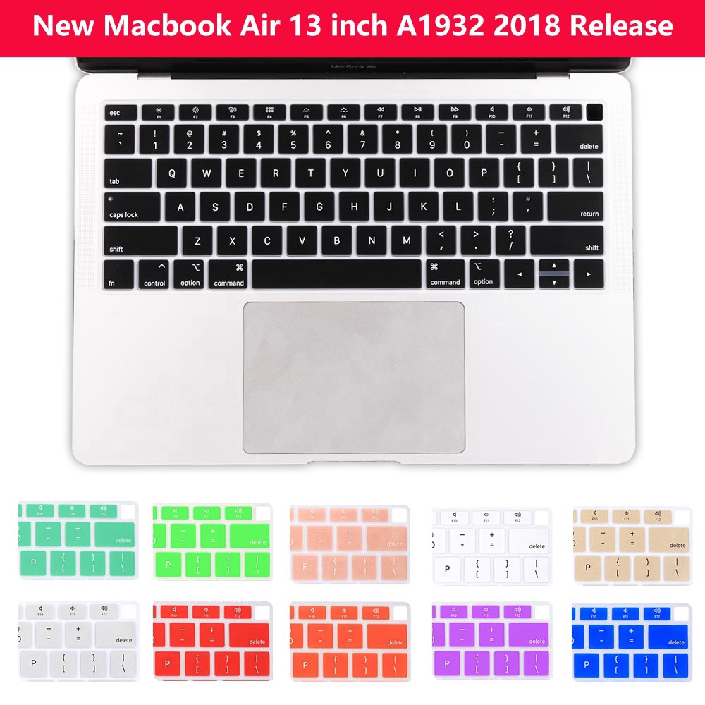 Miếng lót bàn phím bằng silicon chống nước chống bụi cho MacBook Air 13 A1932 2018