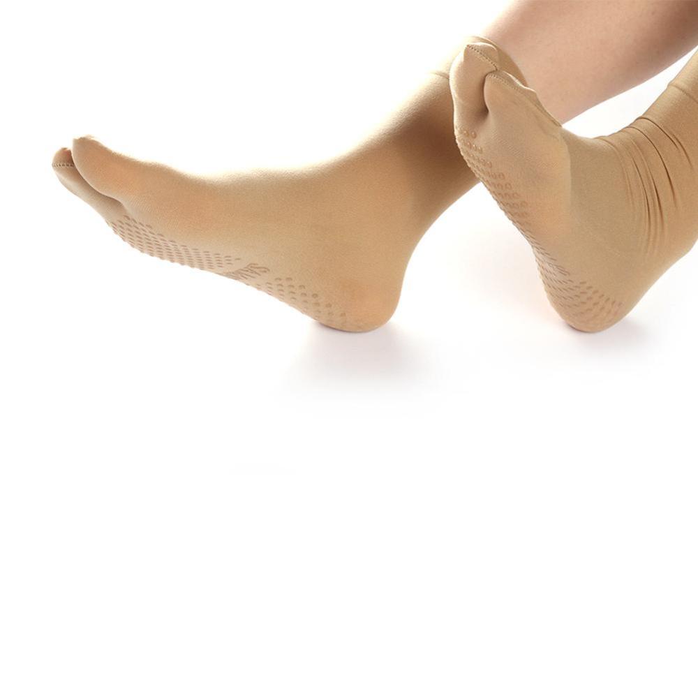 1 Đôi Tất Xỏ Ngón Chống Trượt Thiết Kế Đơn Giản Thời Trang Cho Nữ D3U8