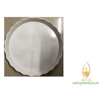 Đĩa lót chậu tròn khía phi 35cm - #058d#