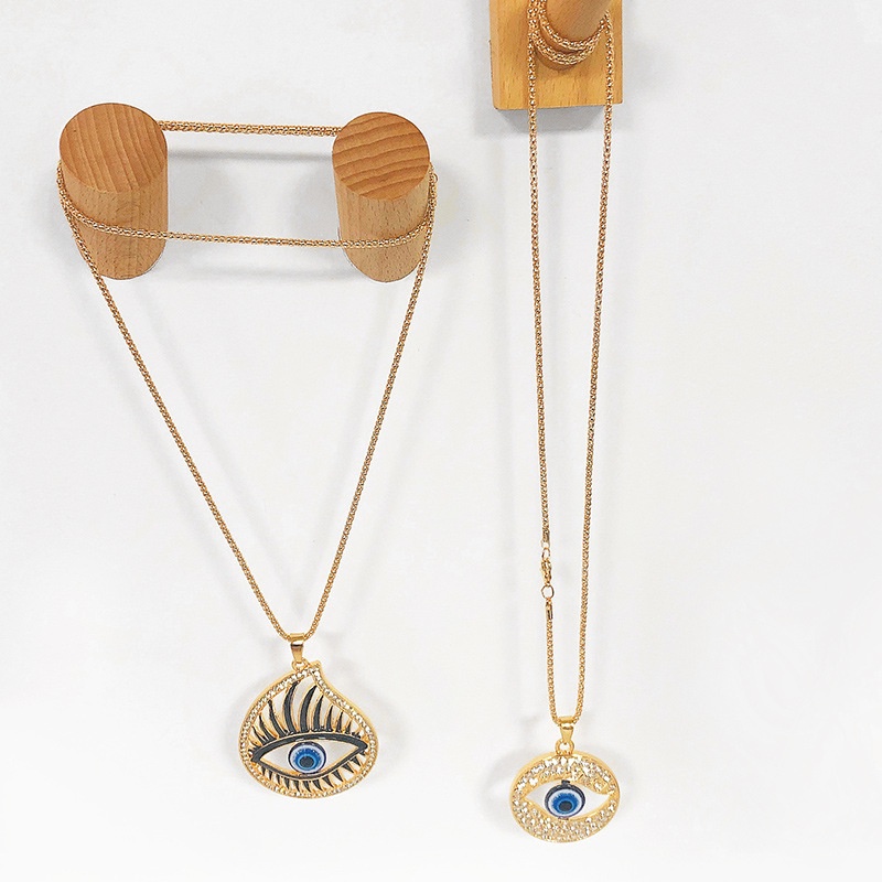 Vòng cổ RINHOO FRIENDSHIP mặt dnagj mắt quỷ mạ vàng 18K thời trang cao cấp cho nam nữ