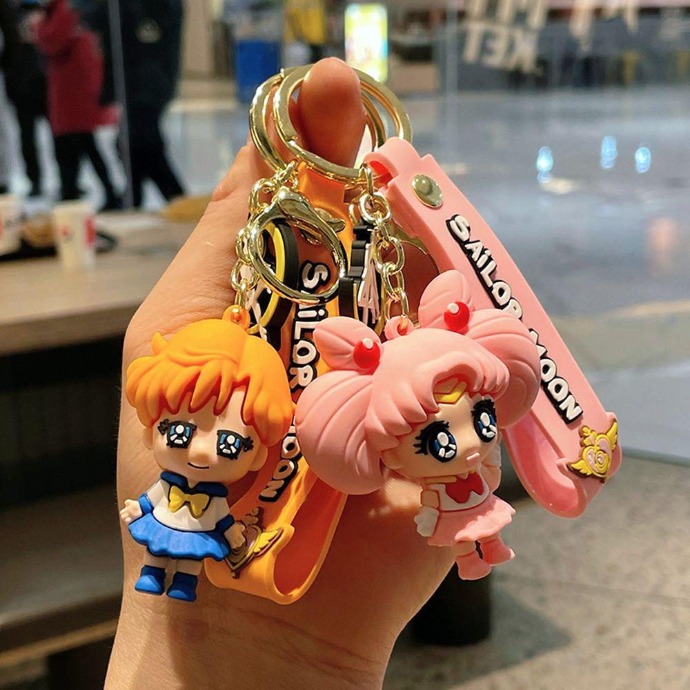 LANFY Sailor Moon Móc Khóa Hình Thủy Thủ Mặt Trăng Đáng Yêu