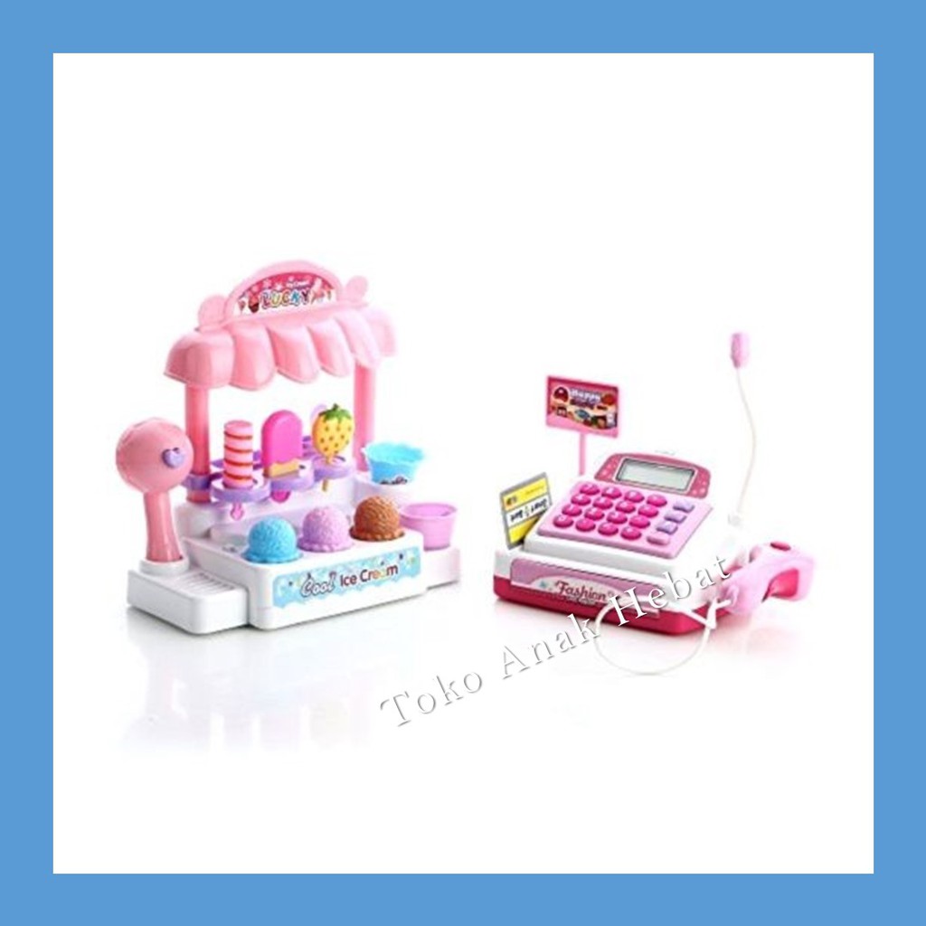 Bộ Đồ Chơi Bán Kem Cho Búp Bê Barbie