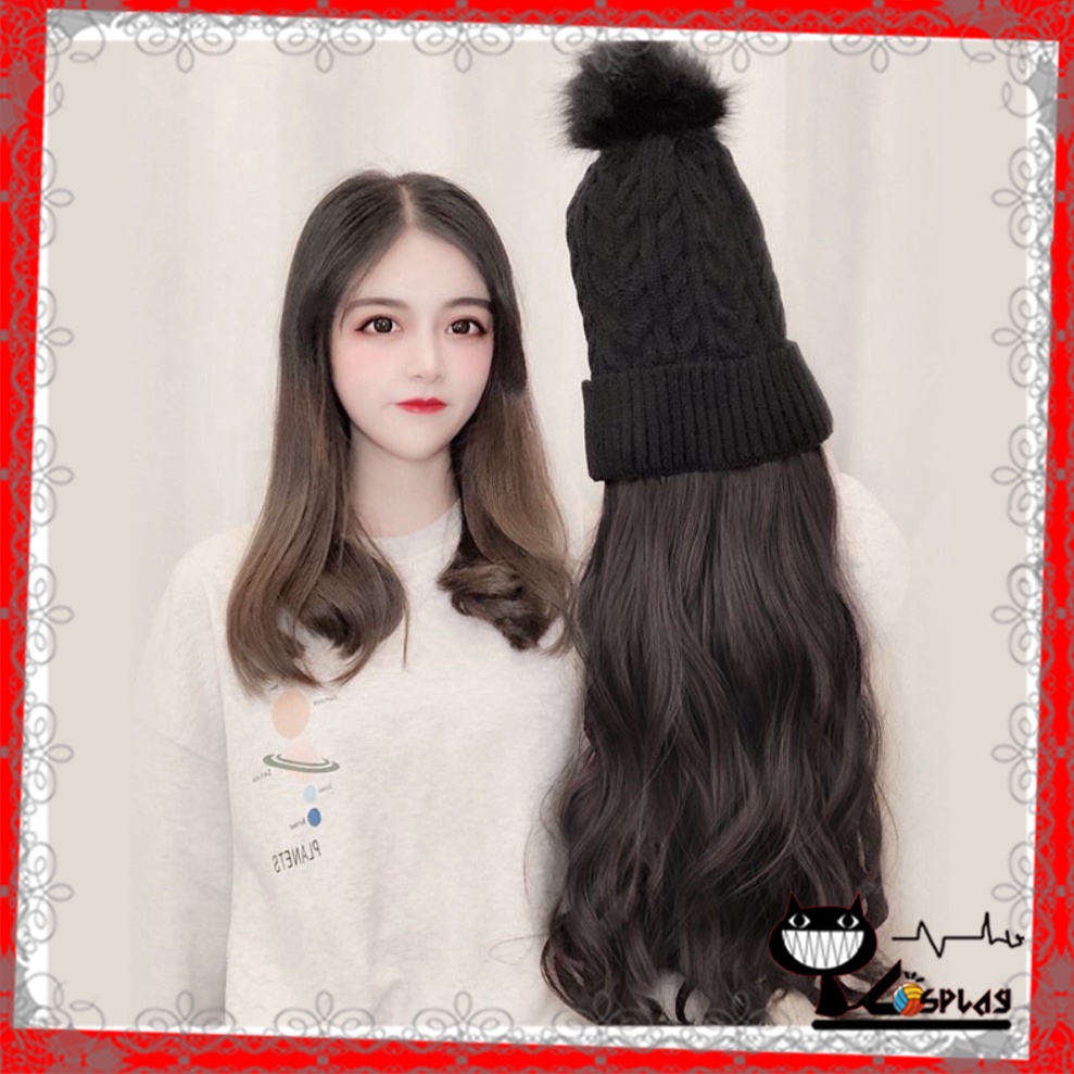 Wig/tóc giả teen/lolita mũ len- kèm tóc xù [Miu Cosplay]