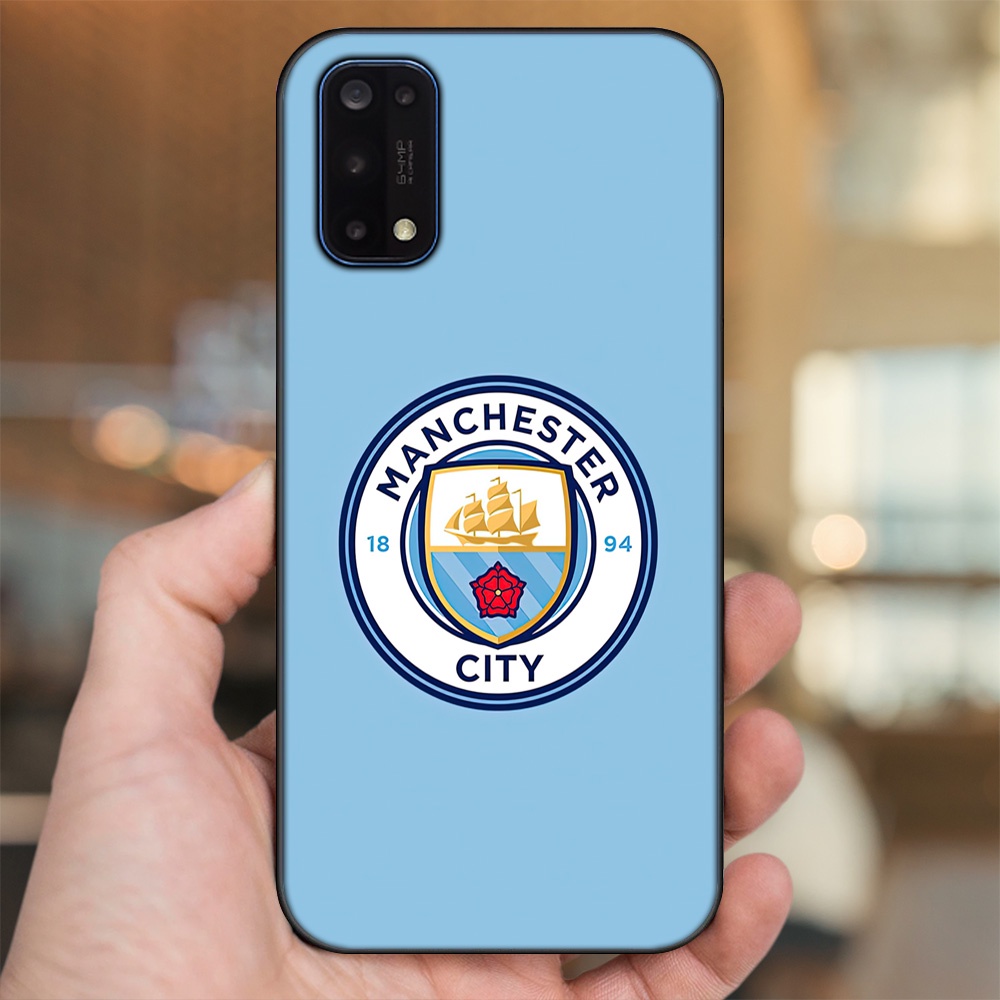 Ốp lưng Realme 7 Pro viền đen in hình Manchester City MC