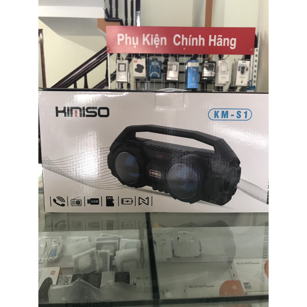 Loa karaoke bluetooth Kimiso KM-S1 tặng kèm 1 micro hát karaoke công suất 50W bass cực mạnh( Gía tốt)