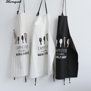 Tạp dề làm bếp chất liệu cotton in họa tiết sáng tạo dễ thương