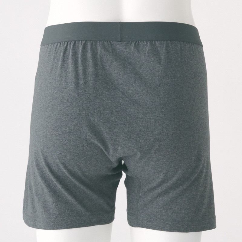 Muji Quần Lót Trunk Kiểu Mở Trước Vải Jersey Cotton Ấn Độ