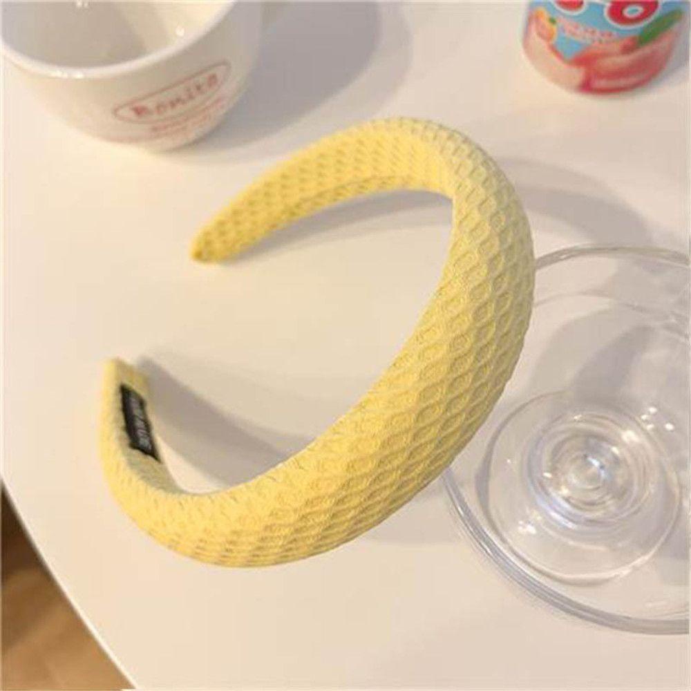 YVE Băng Đô Cài Tóc Bằng Xốp Dày Co Giãn In Họa Tiết Bánh Kem Wasphic Dễ Thương