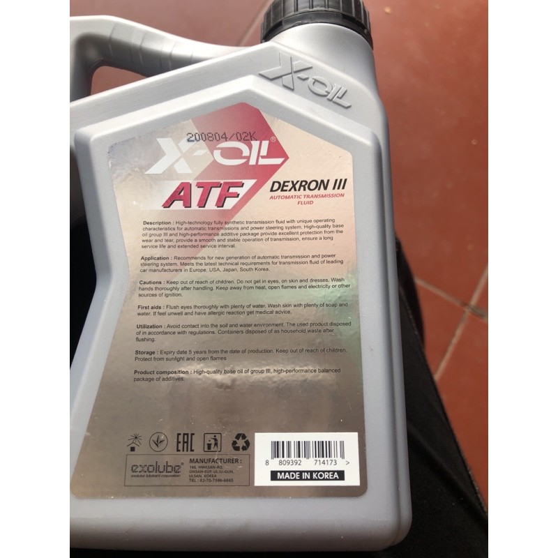 Dầu trợ lực lái (ATF)❌❌❌