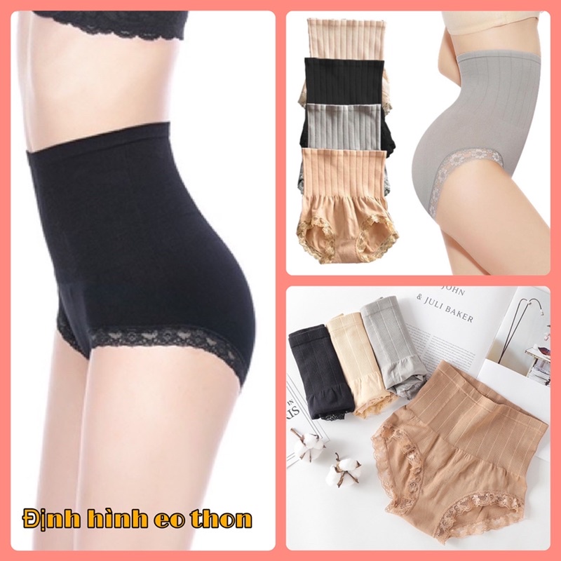 Quần lót gen bụng định hình eo thon cạp cao dấu bụng mỡ xuất nhật