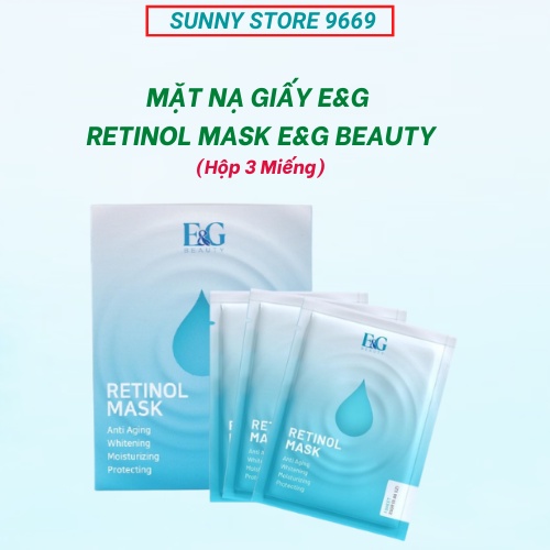 Mặt Nạ Retinol Sunnystore Mặt Nạ Retinol Mask E&G Beauty dưỡng da cấp ẩm tái tạo da giúp da trắng sáng mịn màng