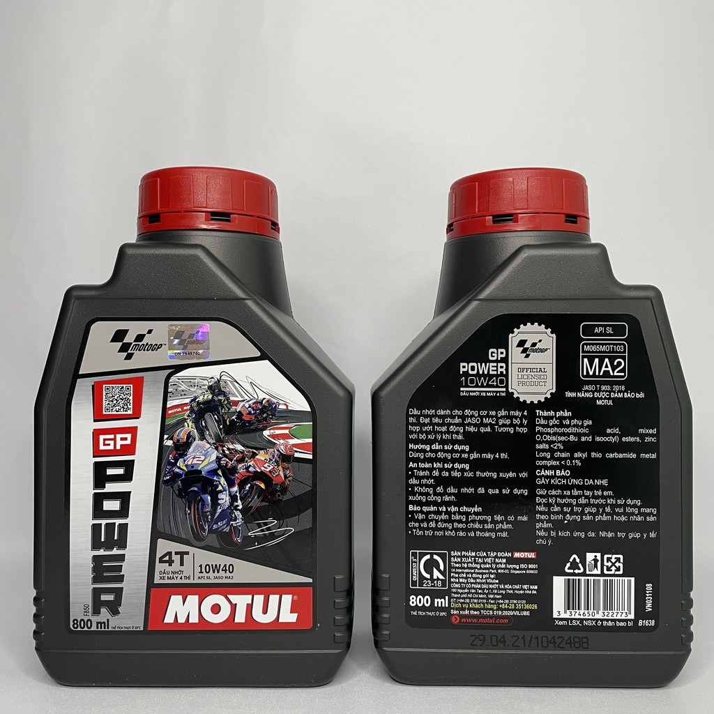 Nhớt Motul GP POWER 10w40 800ml