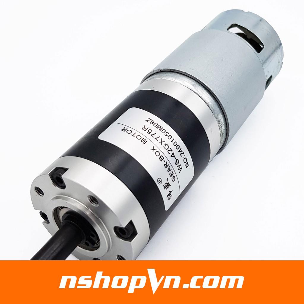Động cơ giảm tốc hành tinh WS-42GX775R 12V - 24V 10rpm - 50rpm - 100rpm - 200rpm - 470rpm- 1300rpm