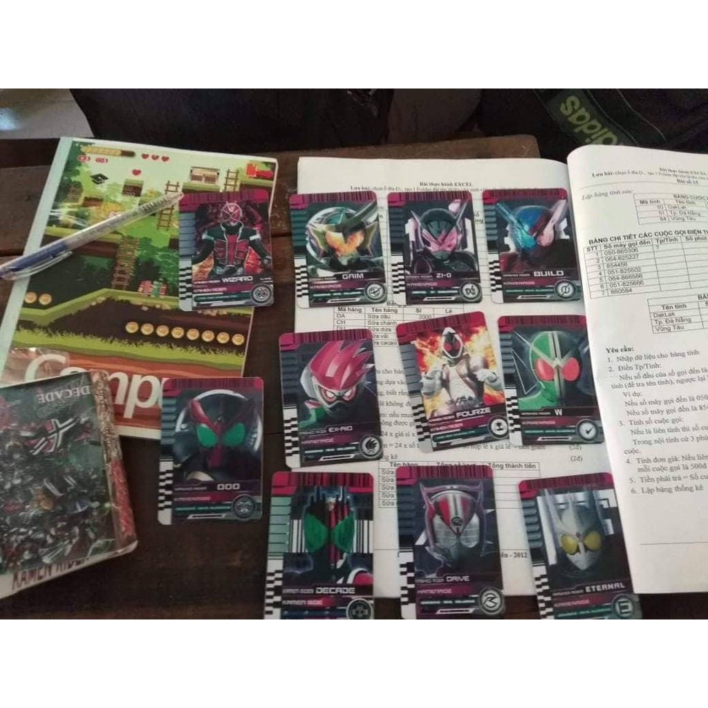 Tổng hợp card kamen rider Thẻ bài Kamen Rider Kamishop